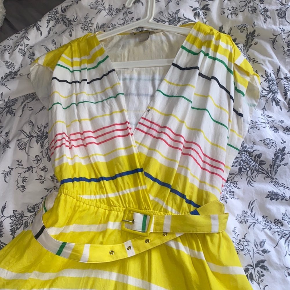 Summer Yellow Striped Dress